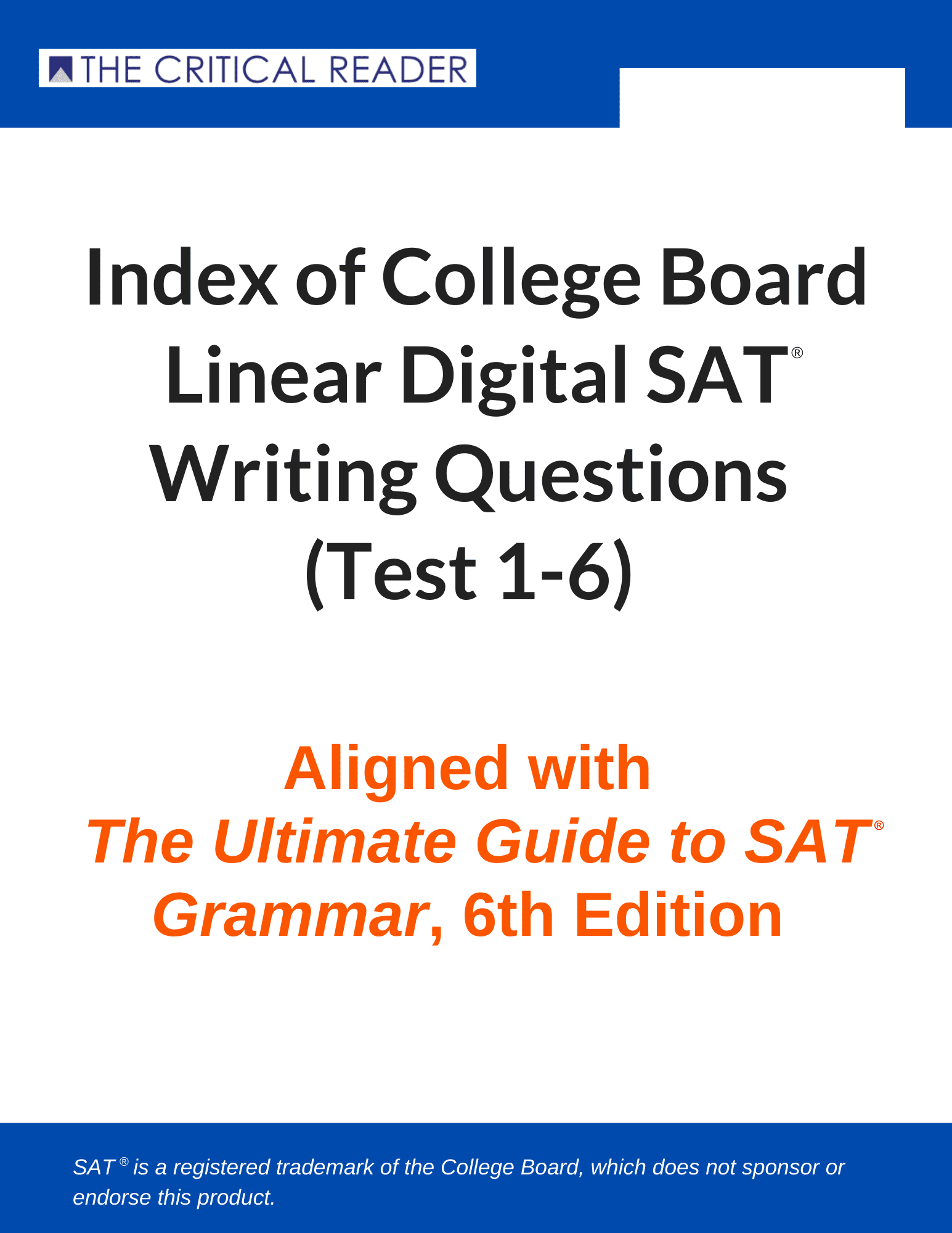 Digital SAT® College Board Index: Writing Questions by Category